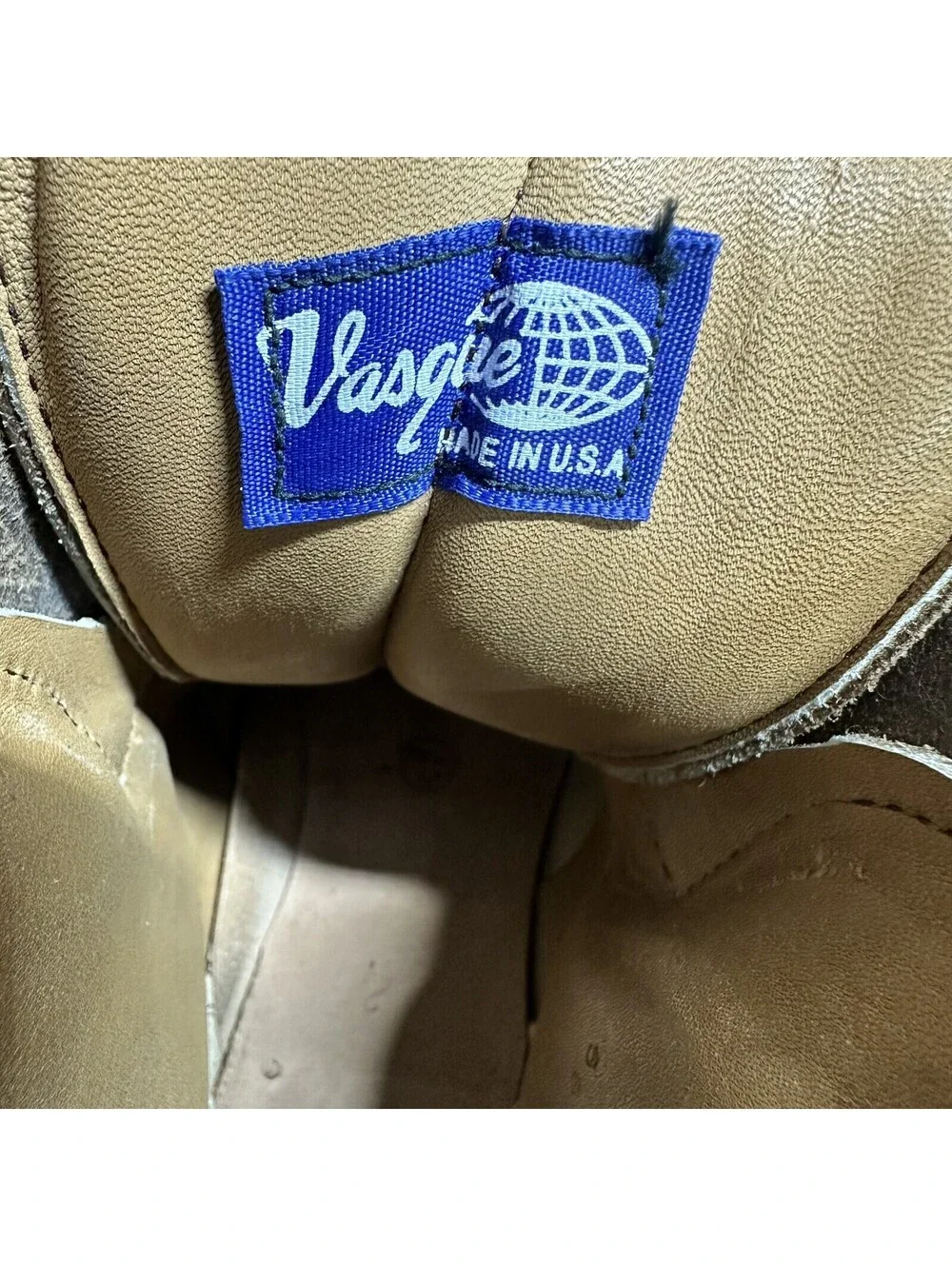 Vintage Vasque Leather Mountaineering Hiking Boots MADE IN USA Women’s Size 7A